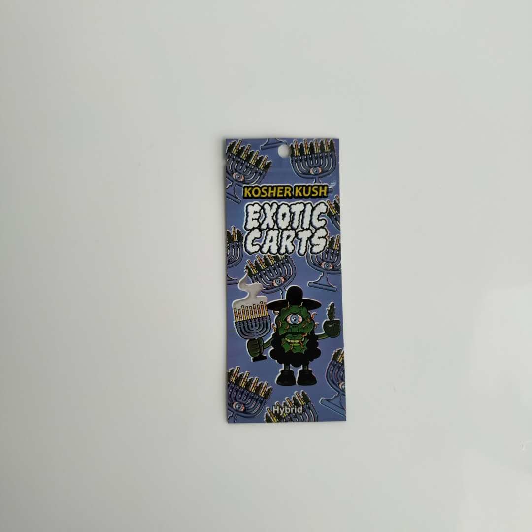 Многоразовые пластиковые мешки упаковывая экзотическую сумку Мылар подсказки золота тележек с Зиплок