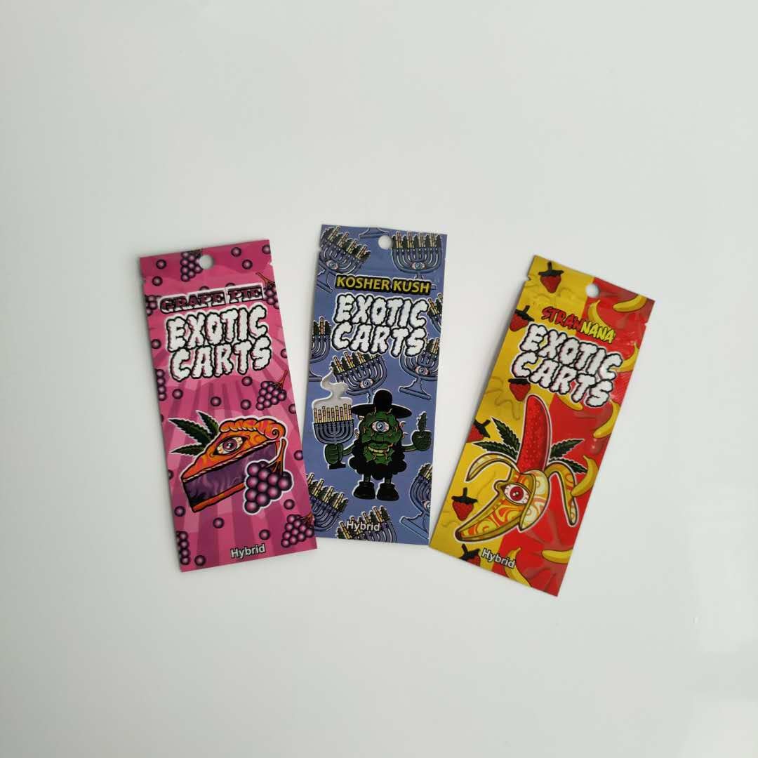 Замок застежка-молнии логотипа сумок упаковки еды патрона Вапе изготовленный на заказ с ясным окном