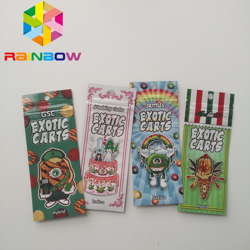 Мешки голографического патрона Вапе пластиковые упаковывая тележки Зиплок масла Кбд экзотические