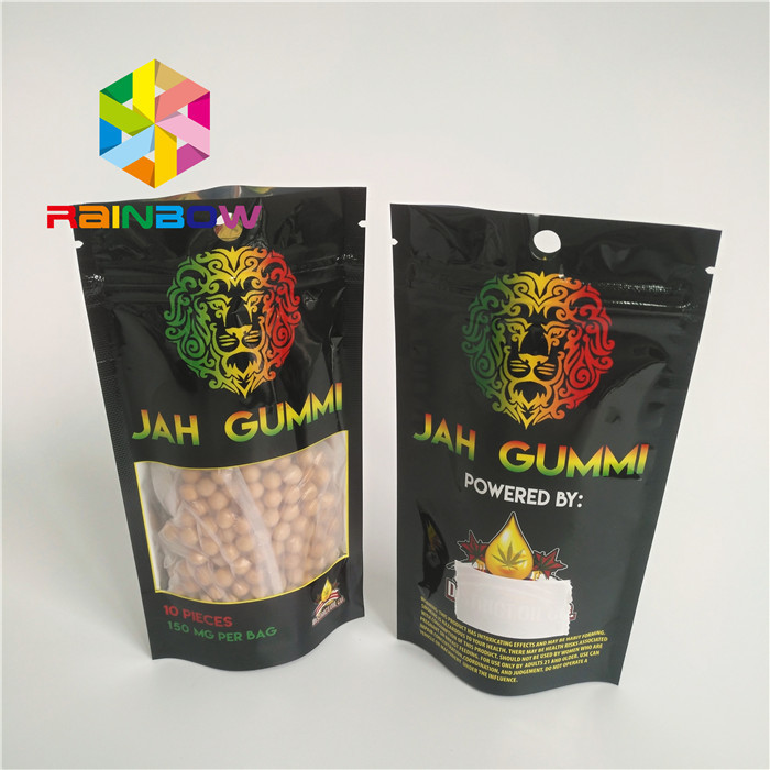 Напечатанный Мылар прокатанный фольгой Зиплок стоит вверх упаковка конопли засорителя Ммдж мешков