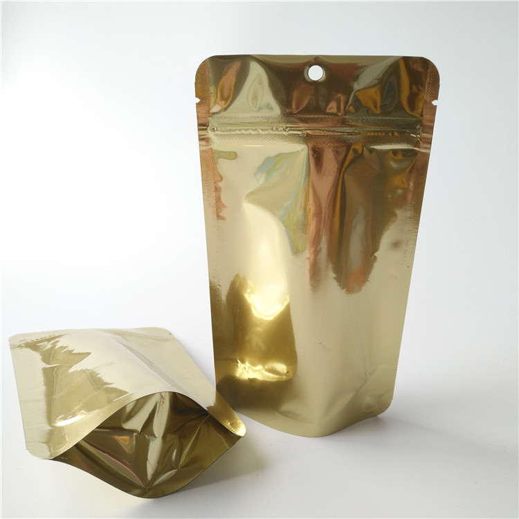 Логотип изготовленный на заказ стоит вверх мешки кофе, сумки упаковки еды золота металлические Зиплок