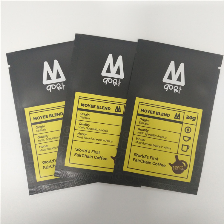 Пакетики чая Эфиопии радуги упаковывая один мешок 250г собственной личности саше кофе потека пакета стоящий