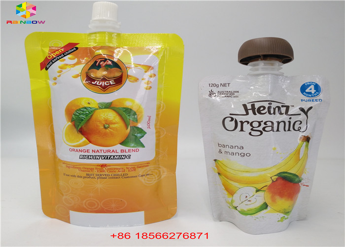 Многоразовые жидкостные сумки Споут, стоят вверх мешки с Споут сока фольги Дойпак крышки