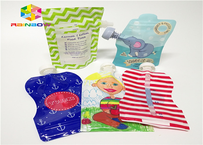 Алюминиевая фольга стоит вверх подгонянная упаковка мешка Споут печатающ пластмассу 120мл