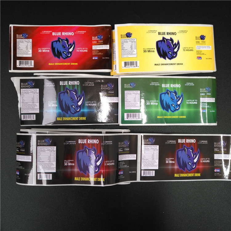 Рукав сокращения ПВК прозрачный обозначает штрихкод металлическое голографическим для коробки/бутылки таблетки