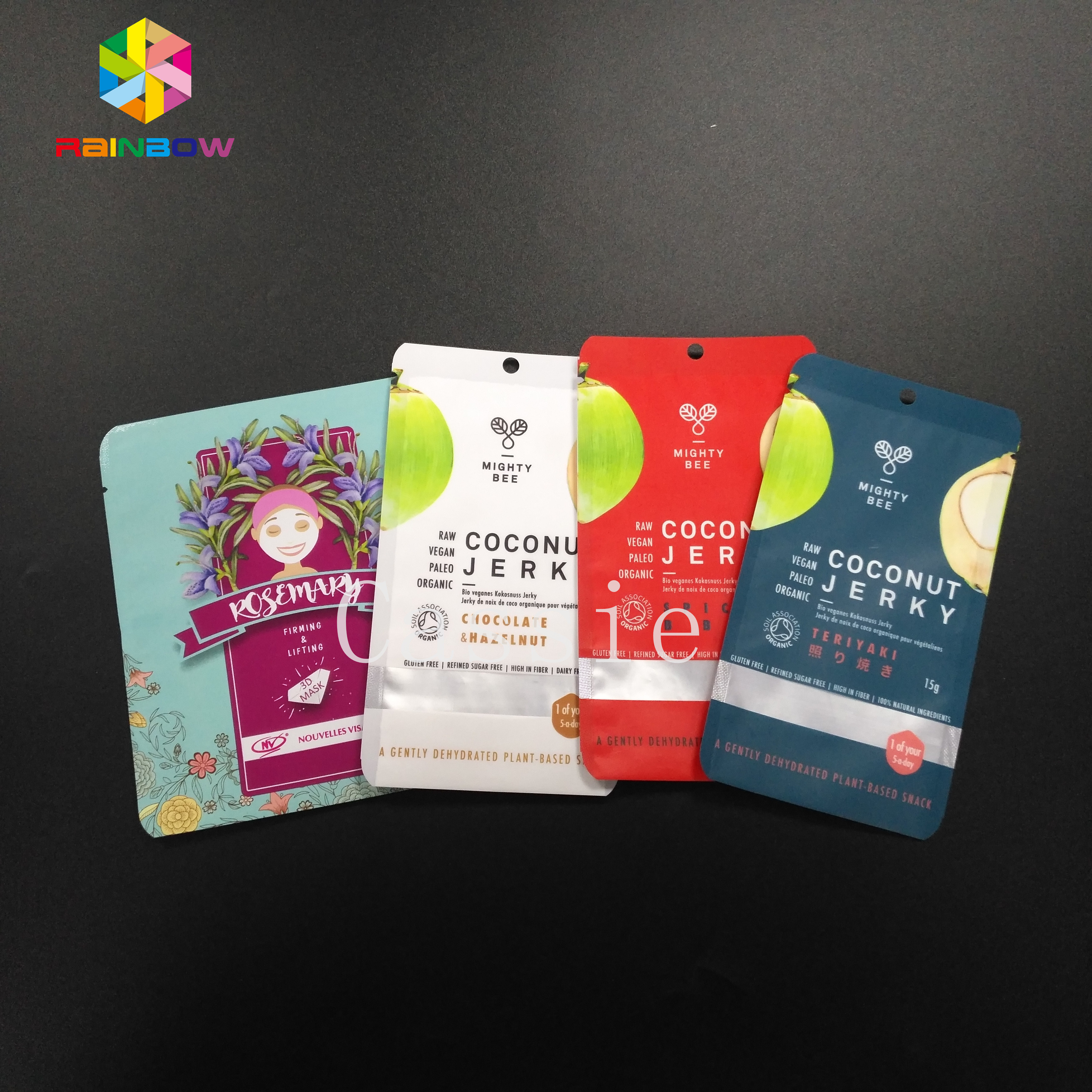 Уплотнение сжатия мешка Мылар кладет бесплатную раздачу в мешки образца порошка чая хранения качества еды косметическую