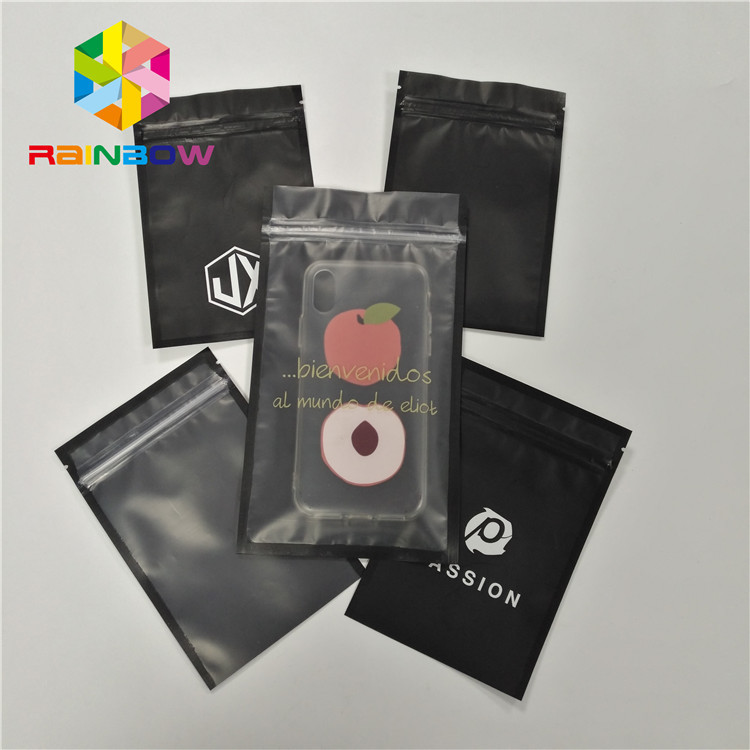 Таможня напечатала бортовой полиэтиленовый пакет уплотнения 3 для раковины телефона упаковывая с фронтом молнии и ясности