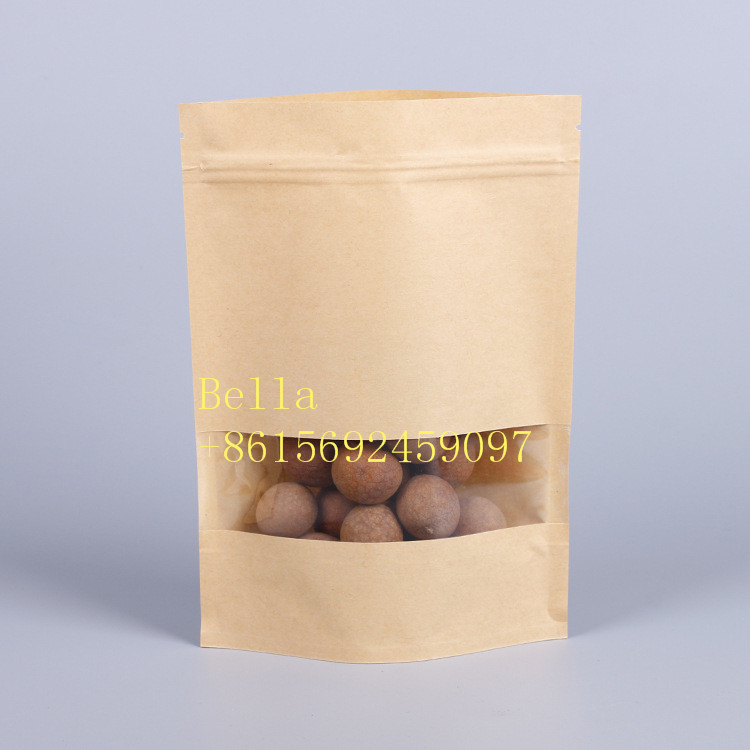 Качество еды стоит вверх сумки мешка молнии, мешок алюминиевой фольги бумаги Крафт с окном