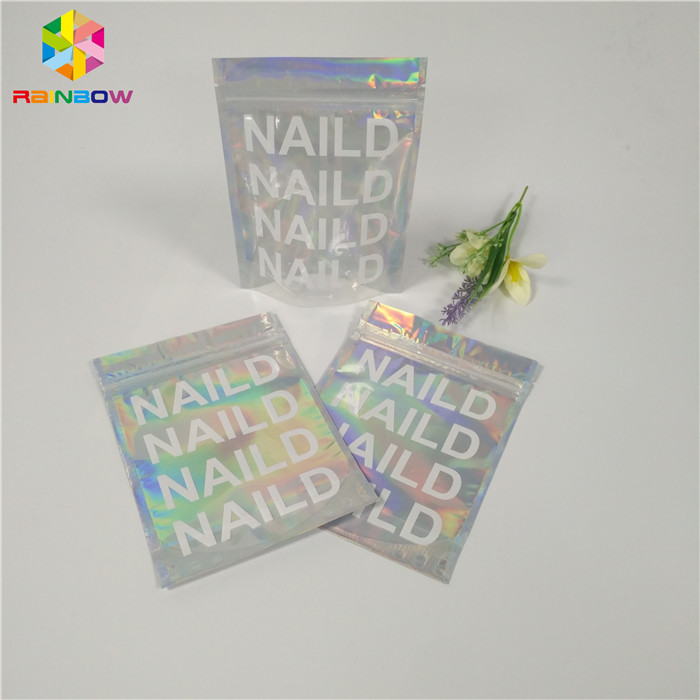 Жара - материал Мылар ясного Холограм сумки уплотнения косметический упаковывая Зиплок плоский пластиковый