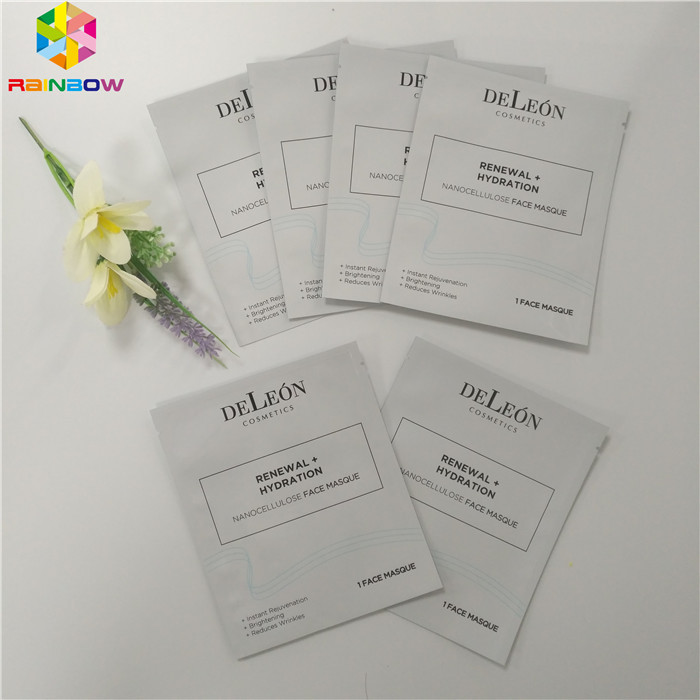 Пакет маски уплотнения сторон упаковки 3 сумки пластиковой косметики алюминиевой фольги упаковывая лицевой