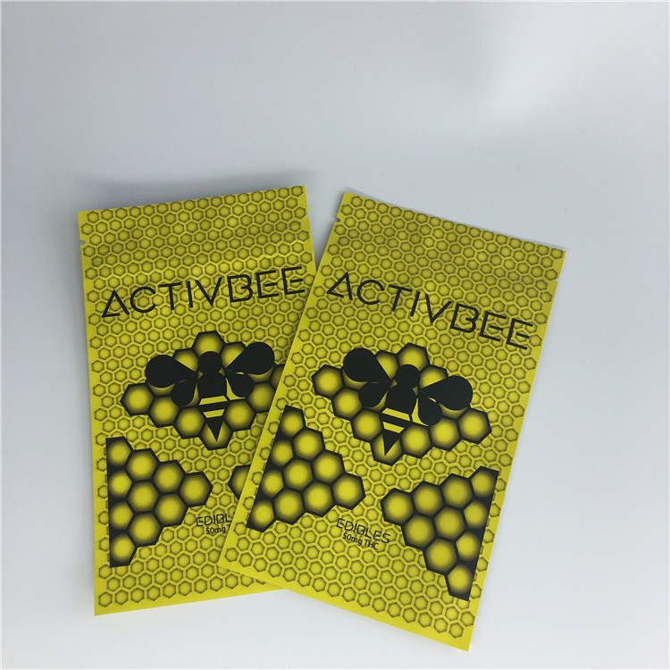 Бортовое уплотнение 3 стоит вверх упаковка замка застежка-молнии Мылар мешков кофе пластиковым деланная пи-пи табаком