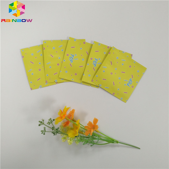 Мешок фольги качества еды упаковывая сумку молнии бортового уплотнения Мылар 3 плоскую для капсулы чая закуски