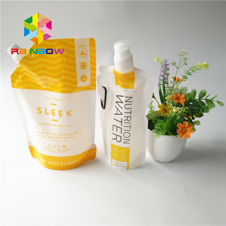 пластиковый мешок Споут 5оз/7оз упаковывая прозрачную сумку напитка энергии Ресиклабле