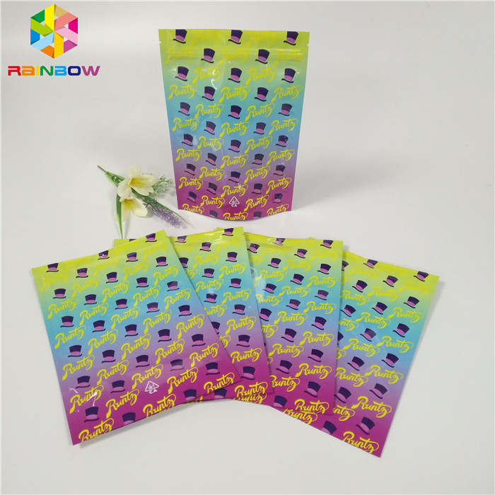 Доказательство запаха мешка фольги таможни 1оз 3.5г упаковывая полет упаковывая поверхность сумок лоснистую