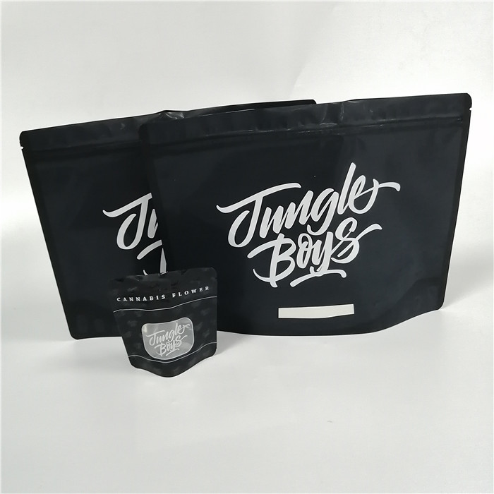 Стойте вверх размер Матт сумок алюминиевой фольги травяного ладана упаковывая подгонянный чернотой