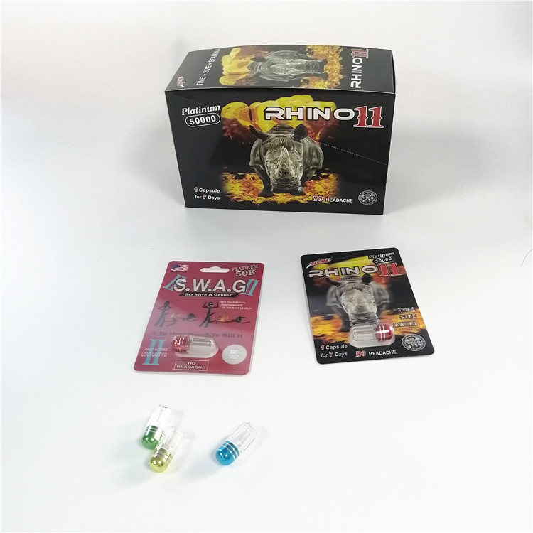Пуля контейнера носорога изготовленной на заказ карты волдыря упаковывая для мужской упаковки капсулы повышения