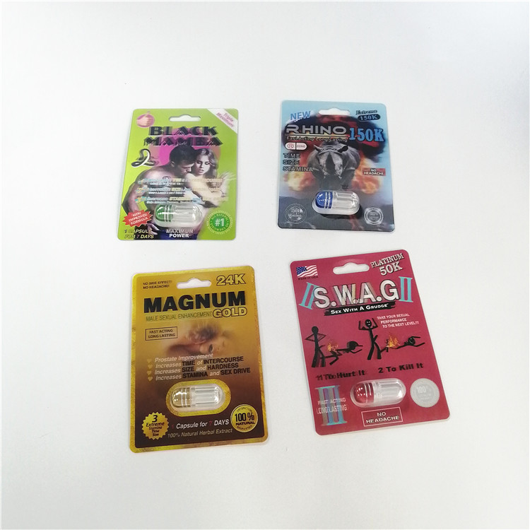 Сползите таблетки повышения карты волдыря упаковывая мужские пакуя подгонянный размер