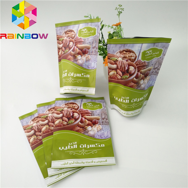 Сумка мешка Дойпак Ресеалабле верхней Зиплок алюминиевой фольги штейновая для гайки/сушит плод