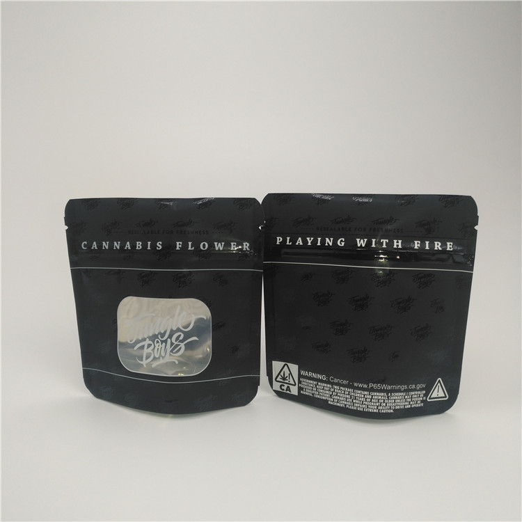 Штейновая черная алюминиевая фольга Мылар стоит вверх упаковка лист табака мешка медицинская