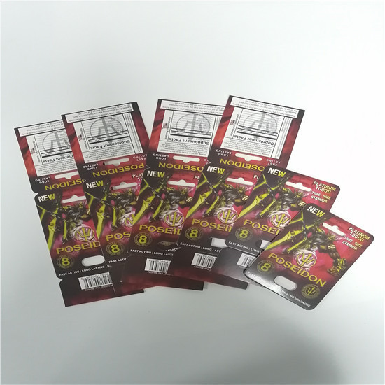 Сексуальная капсула силы упаковывая волдырь 3Д чешет Посайдон для таблеток пантеры/мамбы/носорога В7