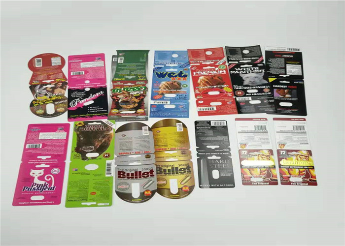 Картина носорога 8-50000 карты таблетки 3Д секса пластикового волдыря капсулы упаковывая с пластиковой крышкой