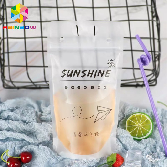 Полиэтиленовый пакет печатания Гравуре упаковывая красочные соломы для паковать жидкостный напиток