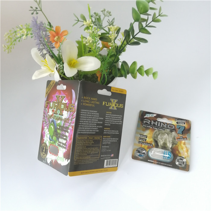 Подгонянная таблетка повышения представления человека пакета волдыря 3Д упаковывая сексуальная Блистерс