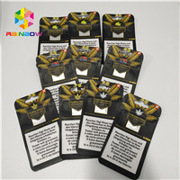 Resealable доказательство Mylar запаха 3.5g кладет стойку в мешки k вверх по мешкам для упаковки масла пеньки засорителя CBD