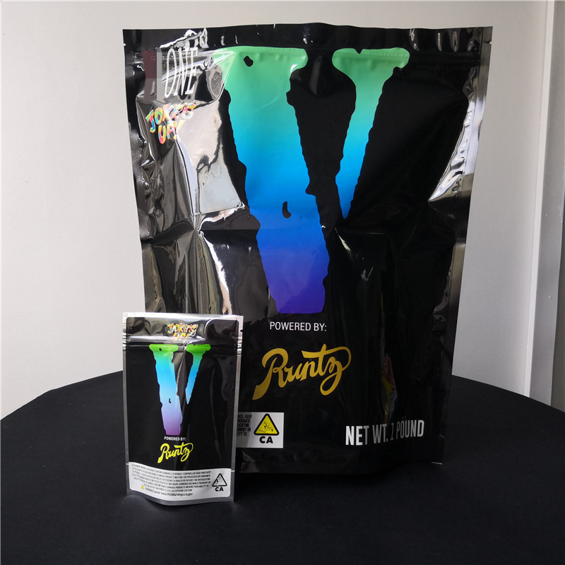 Доказательство запаха пластиковое стоит вверх сумки Мылар цветков мешка упаковывая Ресеалабле