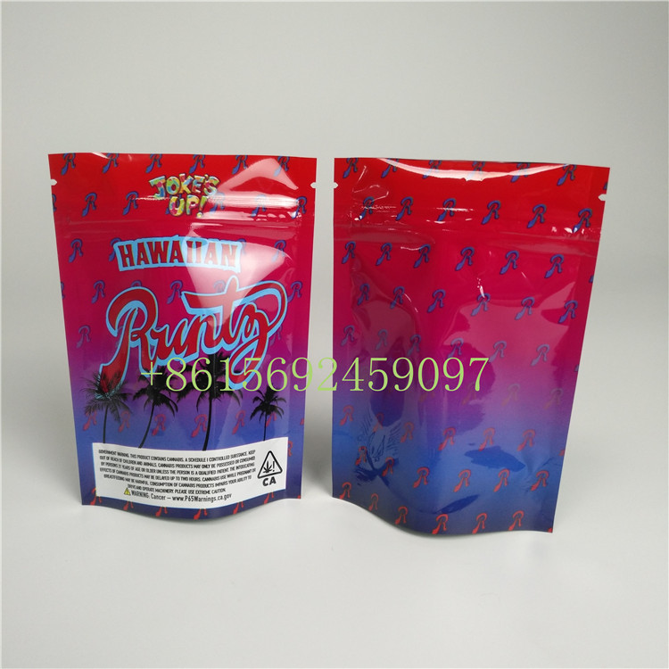 Мешок печенья засорителя Рунтц мальчиков джунглей пластикового ладана замка застежка-молнии травяного упаковывая