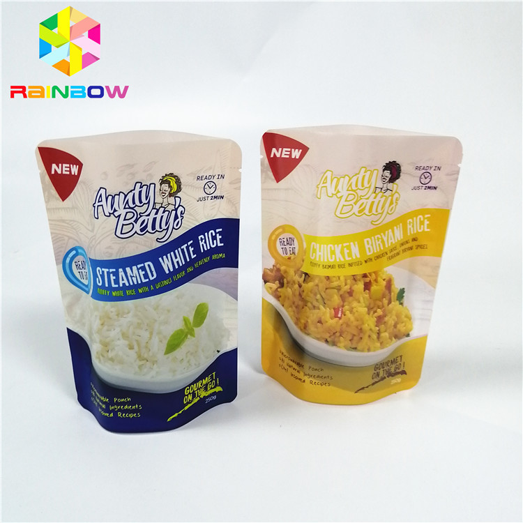 Упаковка пластиковых мешков замороженных продуктов стоит вверх хранение реторты вакуума нейлона