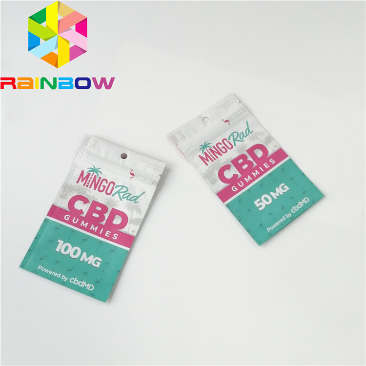 Ресиклабле пластиковые мешки упаковывая печатание Гравуре сумки конфеты Зиплок КБД камедеобразное