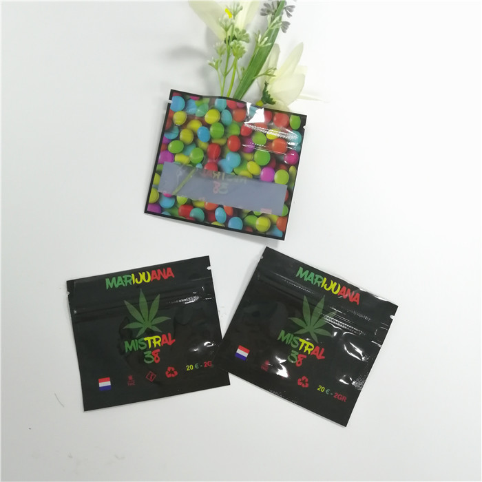 3 бортовой плоский Зиплок конфеты сахара КБД Мылар кладет низкой Дурабле в мешки Мок напечатанный таможней