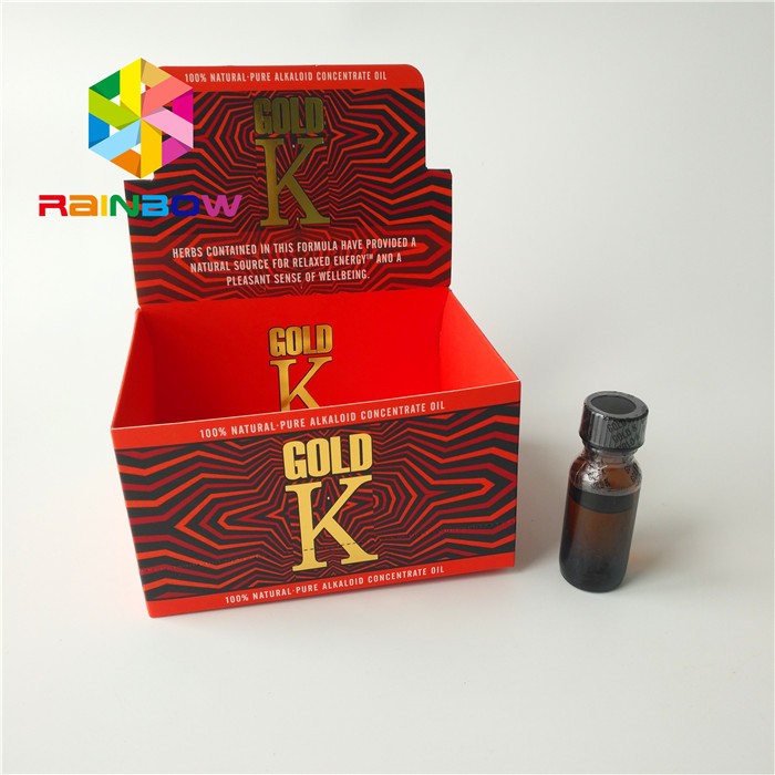 Коробка цвета КМИК упаковывая бумажная рекламируя дисплей встречной верхней части картона е жидкостный