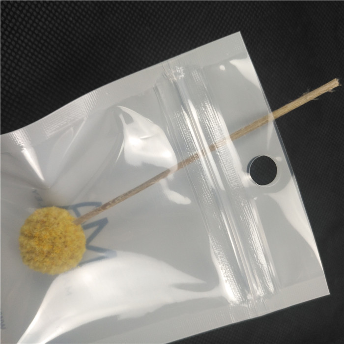 Прозрачная передняя лоснистая сияющая пластиковая упаковка украшений ожерелья мешков молнии