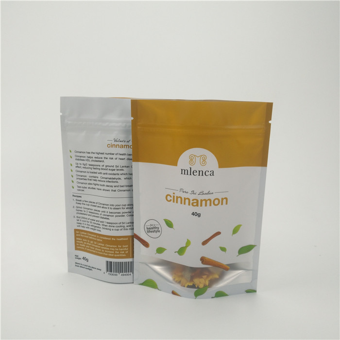 Сумки штейновой белой молнии предпосылки косметические стоят вверх циннамон Дойпак 40г