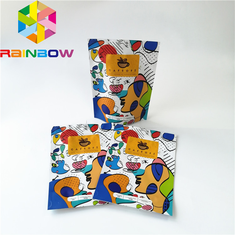 Стойте вверх Зиплок пластиковые мешки упаковывая, многоразовая сумка кофе алюминиевой фольги