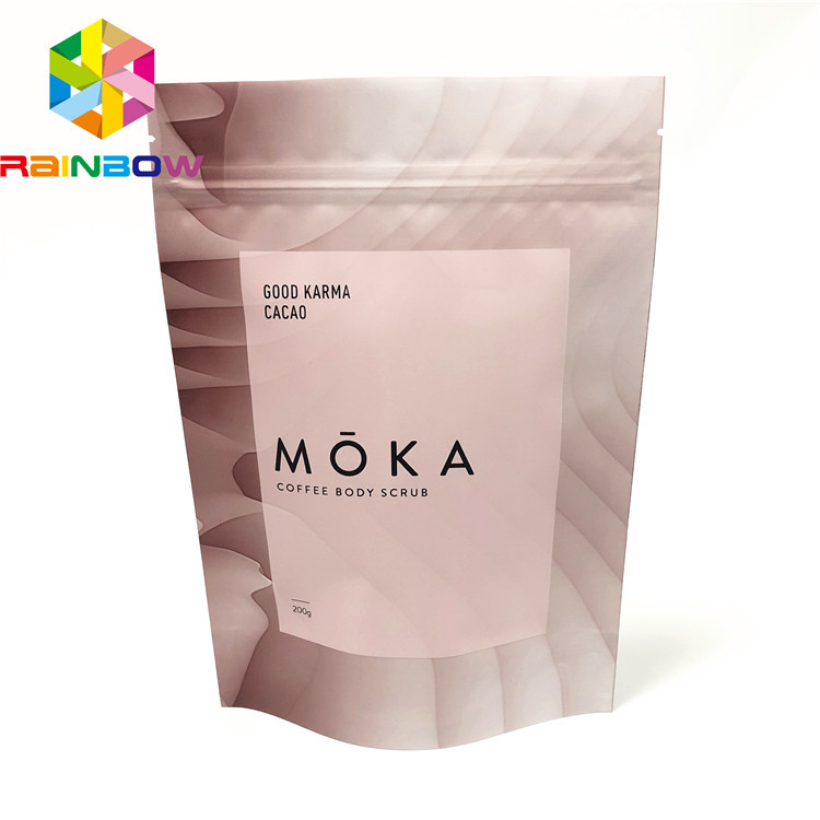 Облегченный пластиковый мешок упаковывая, качество еды стоит вверх сумка для тела Кбд Скруб