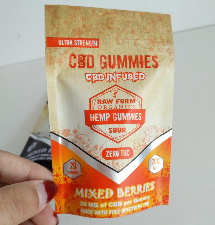 Замок застежка-молнии печатания цифров воздухонепроницаемый кладет мешки в мешки алюминиевой фольги КБД камедеобразные небольшие