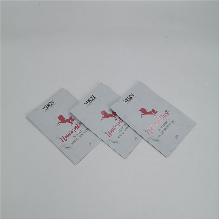 Изготовленная на заказ алюминиевая фольга стоит вверх мешок, 3 стороны загерметизированная сумка для саше семян конфеты еды