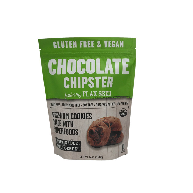 Фольга закуски упаковывая прокатанная зиплок стоит вверх мешок