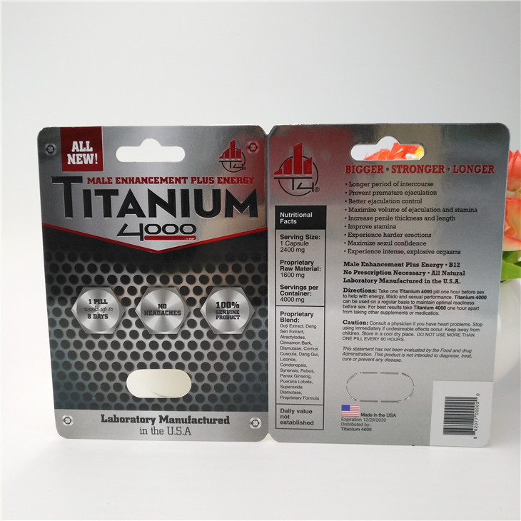 упаковка карты волдыря карты таблеток 3Д носорога крышки 12мм мужская