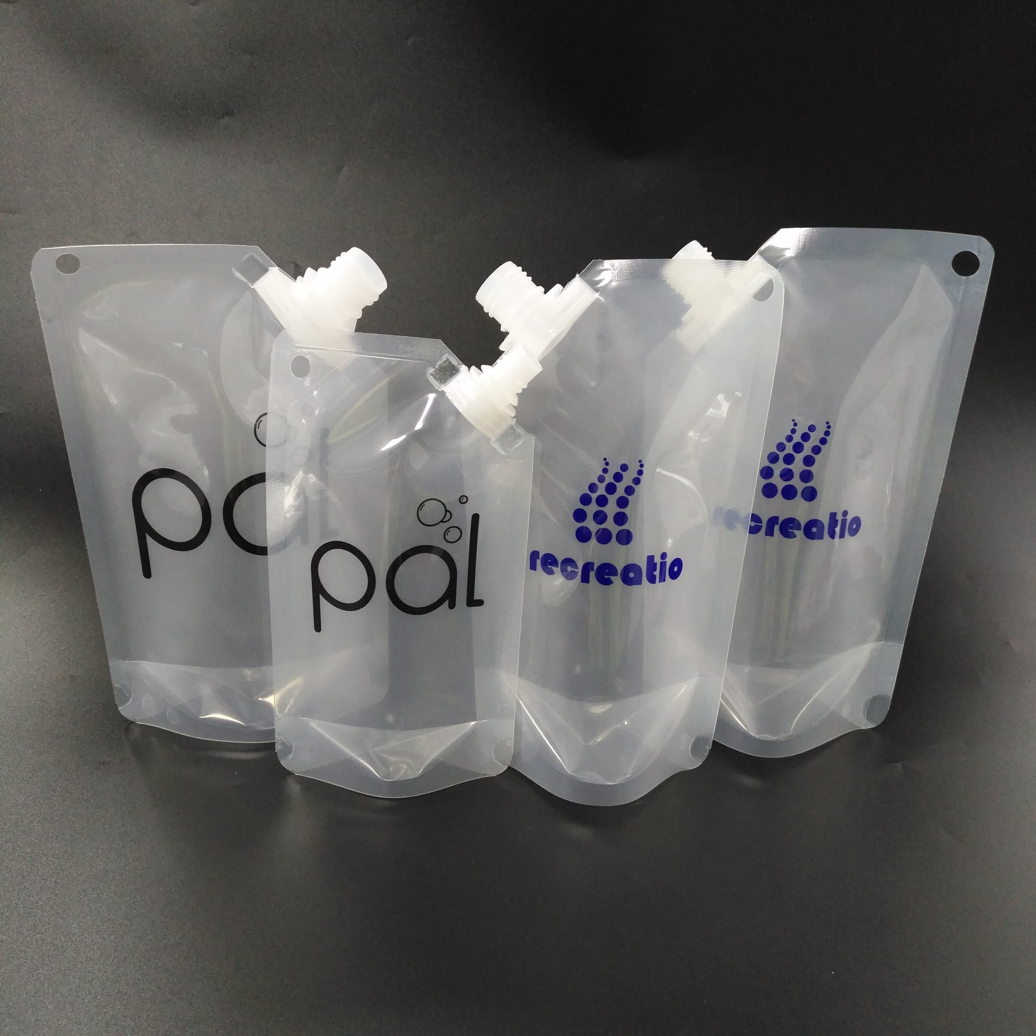 Напиток 1000мл сильного запечатывания прозрачный стоит вверх мешки