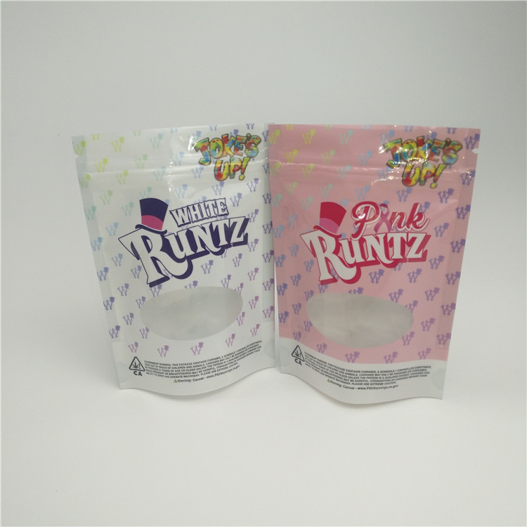 Сумка доказательства запаха травяная упаковывая Зиплок сумка с окном для упаковки пеньки КБД чилл камедеобразной