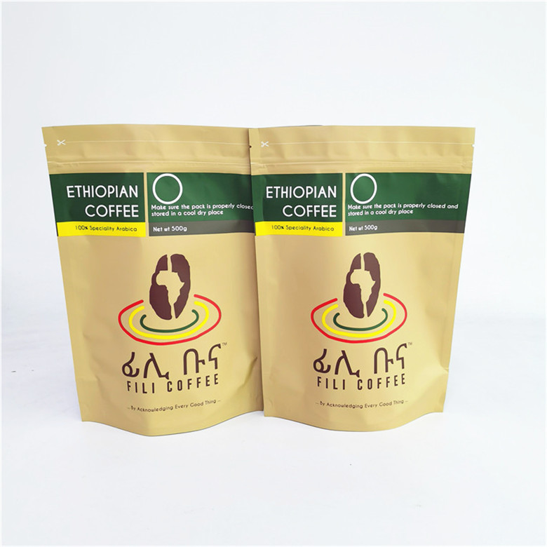 емкости мешка кофе 500г 1кг сумка Зиплок большой упаковывая для кофейных зерен/земли