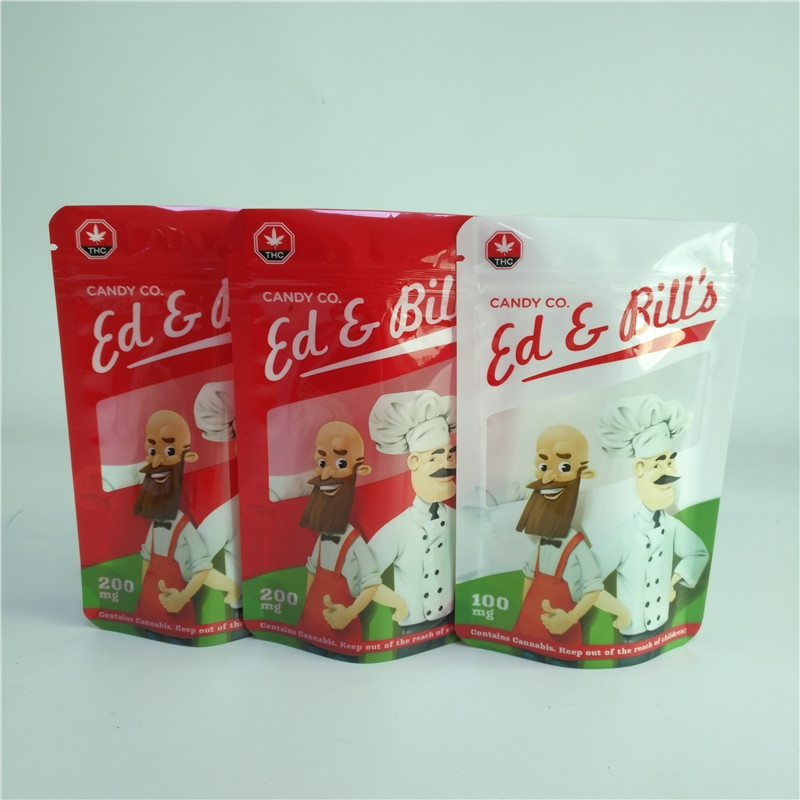 Таможня напечатала саше капсул мешка сумок CBD Gummies Resealable травяного ладана упаковывая