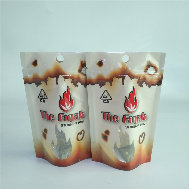 сумка Mylar медицинской марихуаны доказательства запаха 3.5g 1/8oz упаковывая полет сумки стоит вверх мешок с молнией