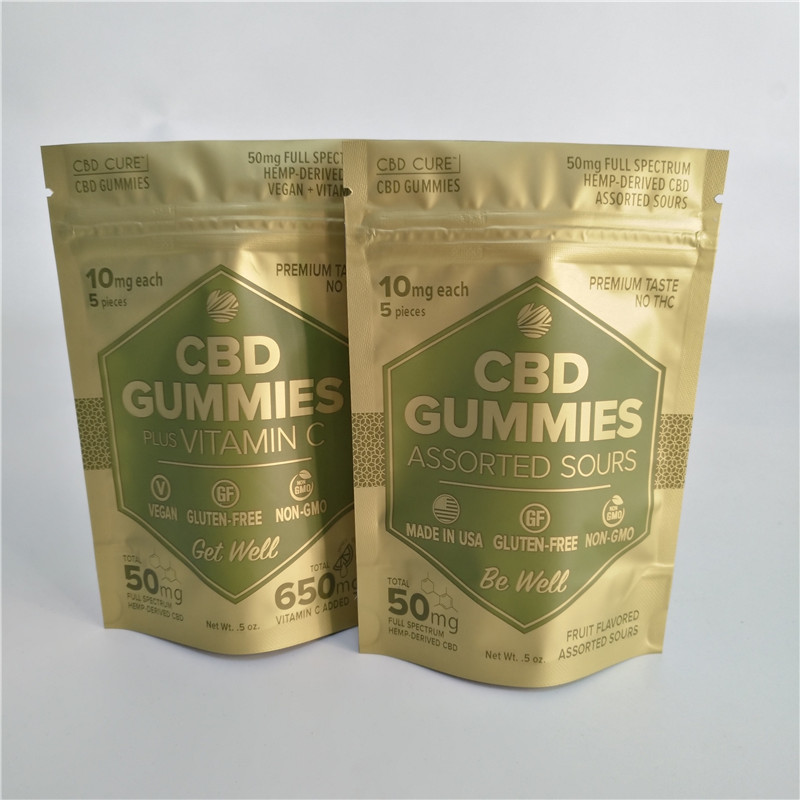 мешок VMPET 5oz 50mg Cbd Gummies стоит вверх Ziplock мешок