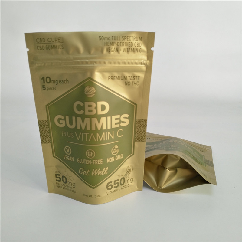 Цифров печатая штейновое золото стоят вверх по сумке Mylar доказательства мешка молнии небольшой для засорителей