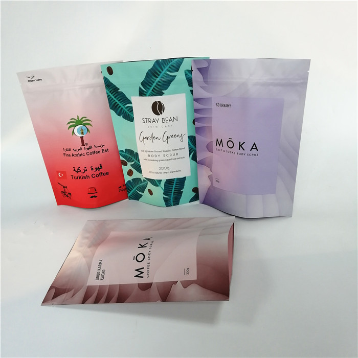 Стойте вверх сумки кофе земли доказательства mositure мешка фольги gusset упаковывая с клапаном